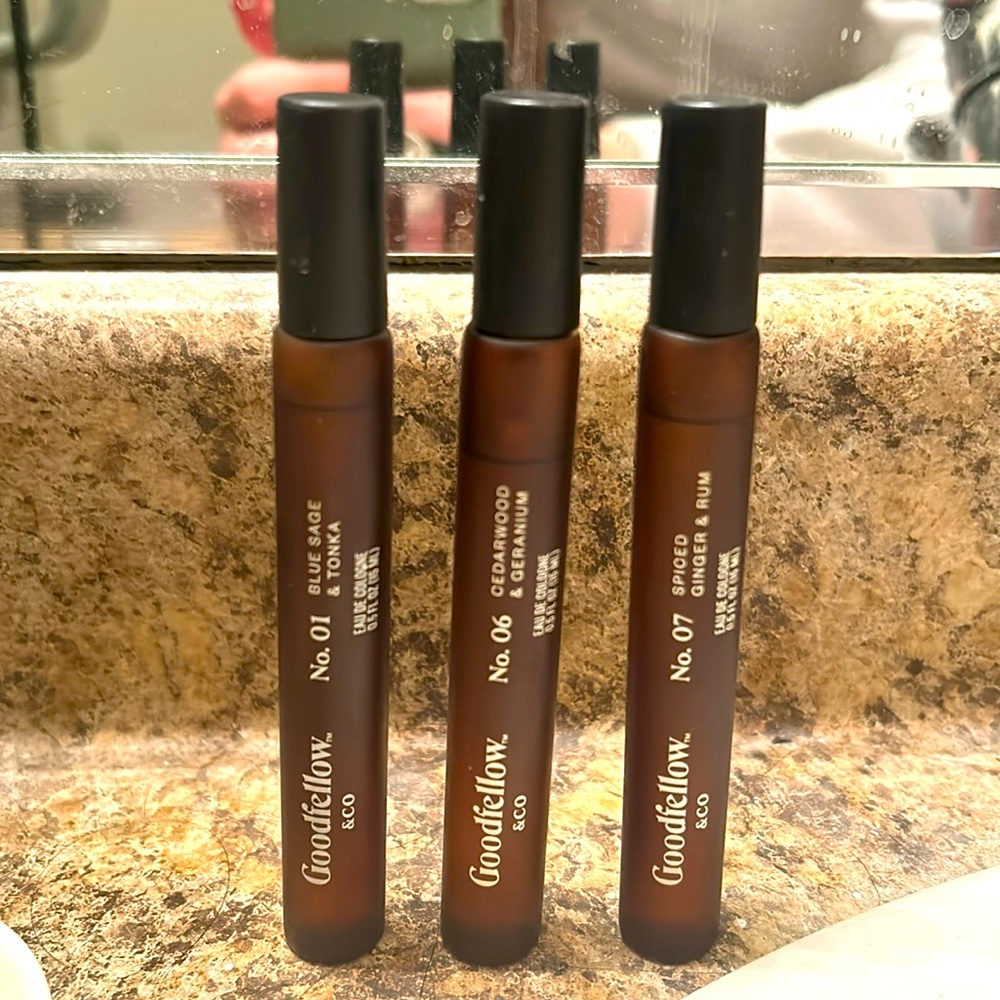 Set of 3 Goodfellow & Co travel size cologne